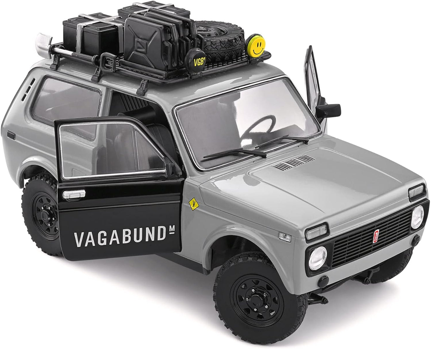 DH302 Voiture 1/18 SOLIDO : Lada Niva Vlada 1980 Vagabund Moto