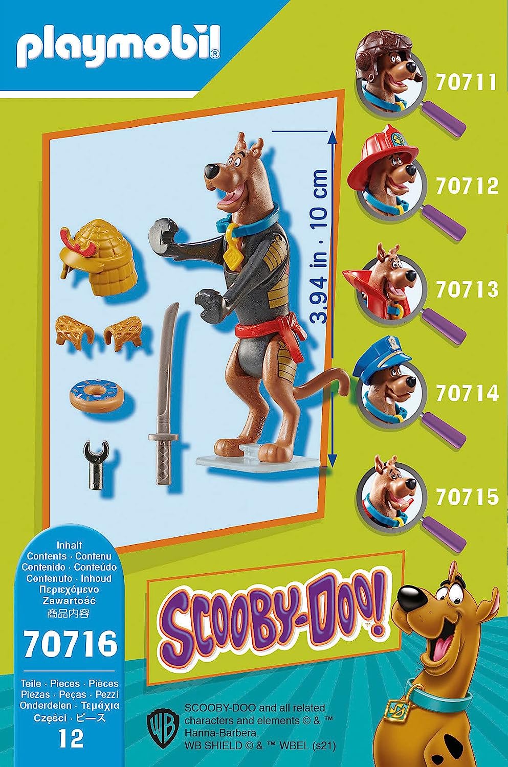 PLY22 PLAYMOBIL Scooby-Doo 70716 Guerrier Samouraï