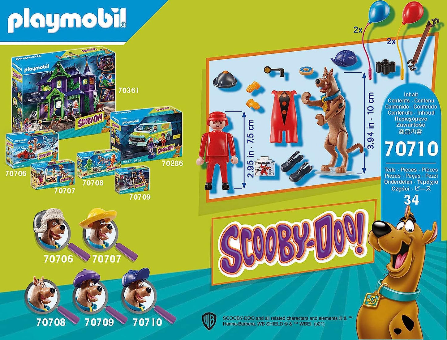 PLY15 PLAYMOBIL Scooby-Doo 70710 Ghost Clown