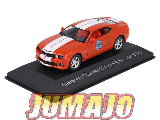 AC102 Voiture 1/43 IXO altaya Voitures américaines CHEVROLET Camaro SS Indy 500 Pace Car 2010