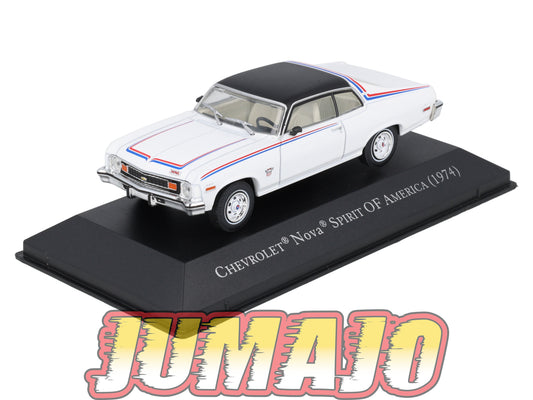 AC112 Voiture 1/43 IXO Voitures américaines CHEVROLET Nova 1974 Spirit Of America