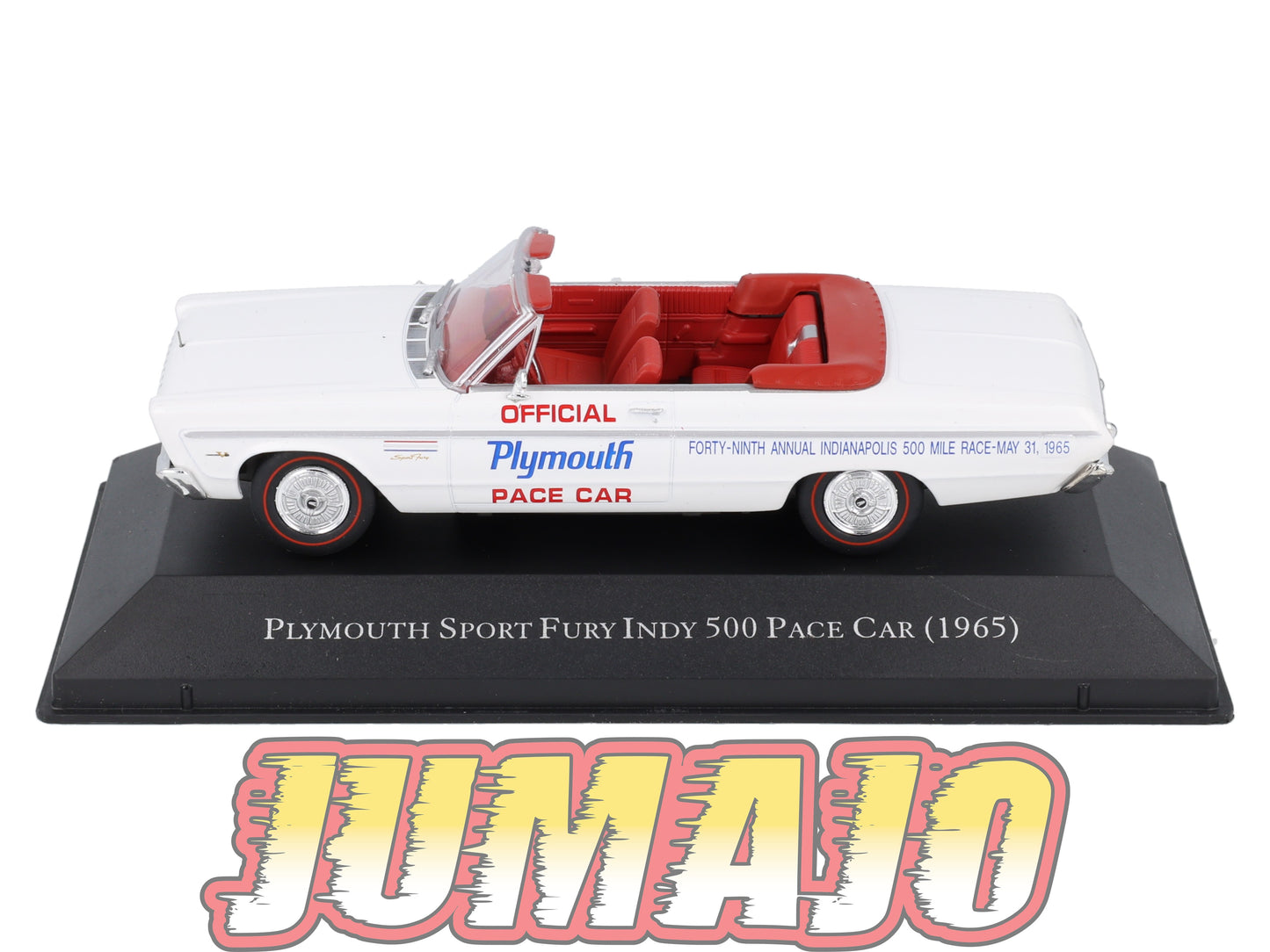 AC114 Voiture 1/43 IXO altaya Voitures américaines PLYMOUTH Sport Fury Indy 500 Cabriolet 1965