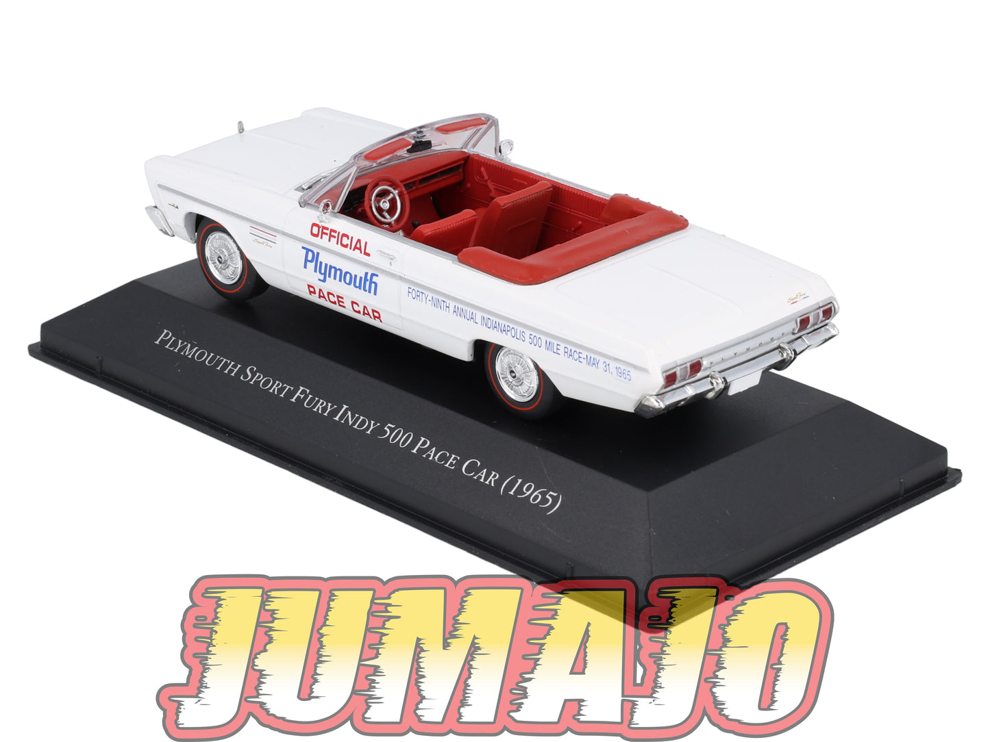 AC114 Voiture 1/43 IXO altaya Voitures américaines PLYMOUTH Sport Fury Indy 500 Cabriolet 1965