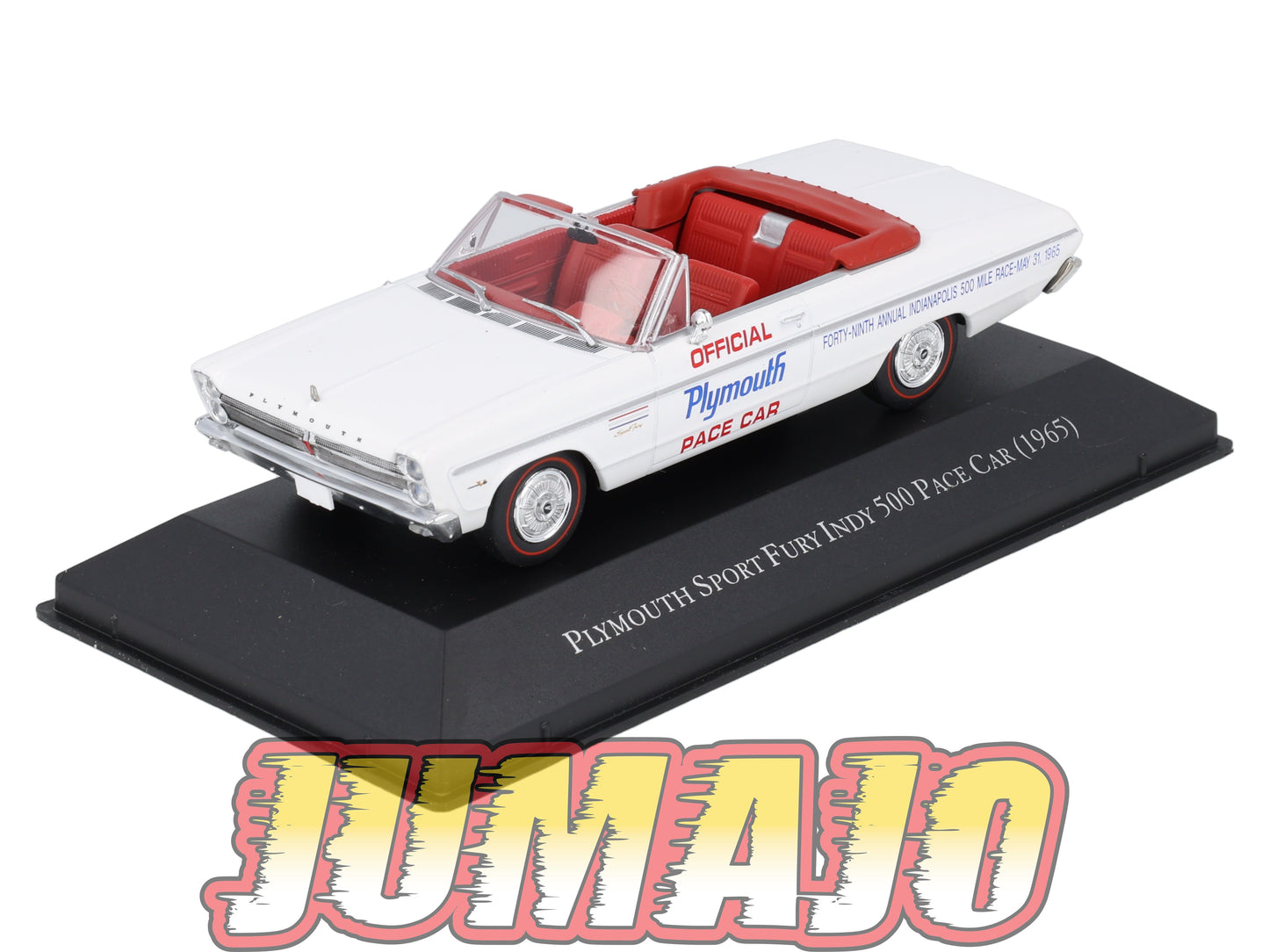 AC114 Voiture 1/43 IXO altaya Voitures américaines PLYMOUTH Sport Fury Indy 500 Cabriolet 1965