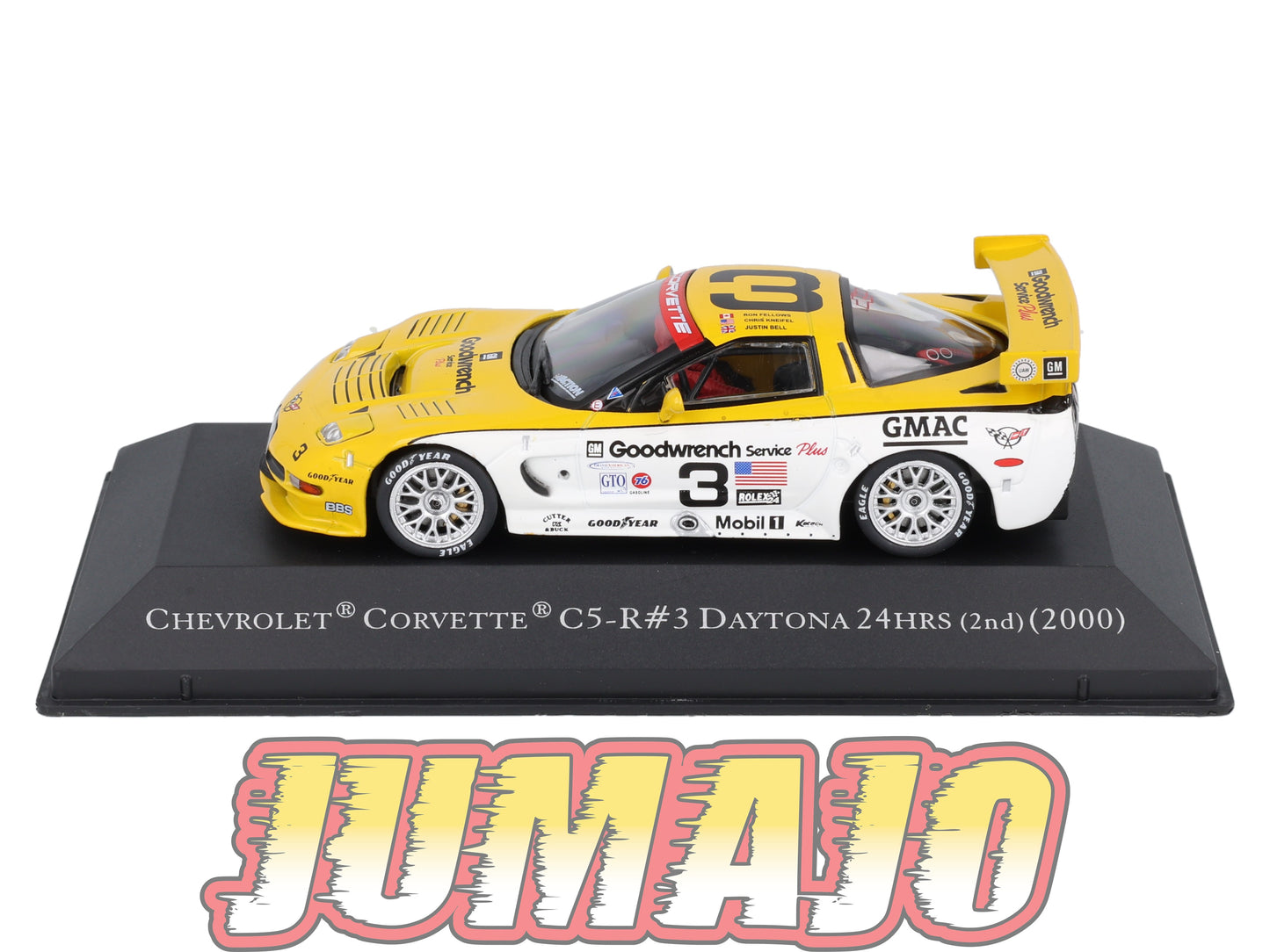 AC119 Voiture 1/43 IXO altaya Voitures américaines CHEVROLET Corvette C5-R #3 24HRS 2nd 2000