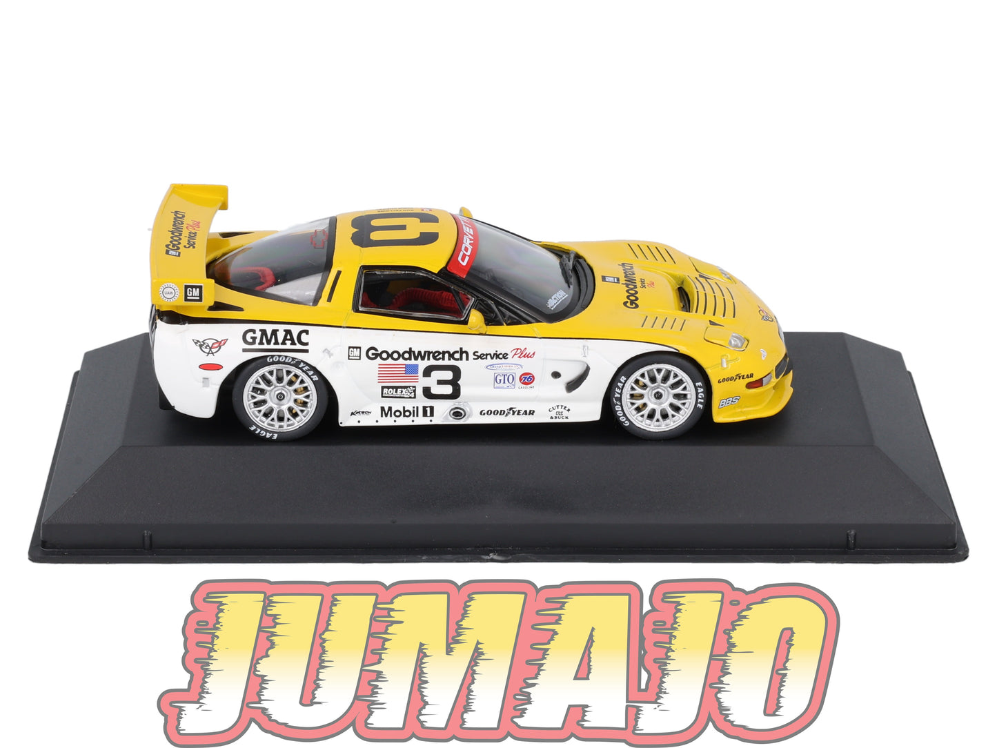AC119 Voiture 1/43 IXO altaya Voitures américaines CHEVROLET Corvette C5-R #3 24HRS 2nd 2000