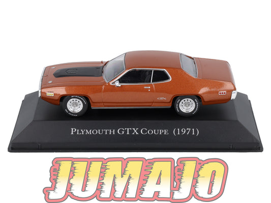 AC55 Voiture 1/43 IXO altaya américaines PLYMOUTH GTX Coupe 1971