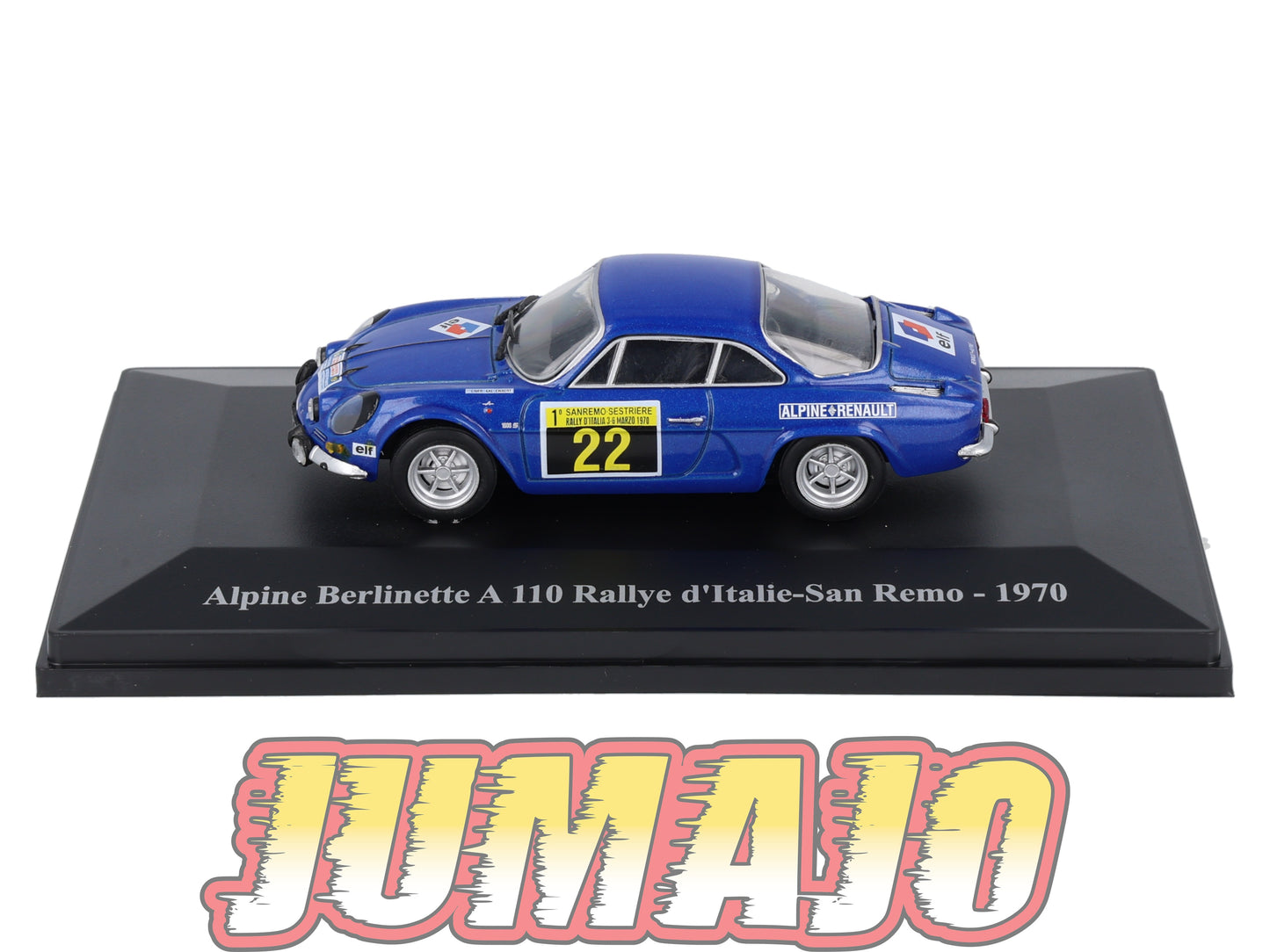ALP73 Voiture 1/43 Eligor RENAULT Alpine Berlinette A 110 Italie San Remo #22 1970