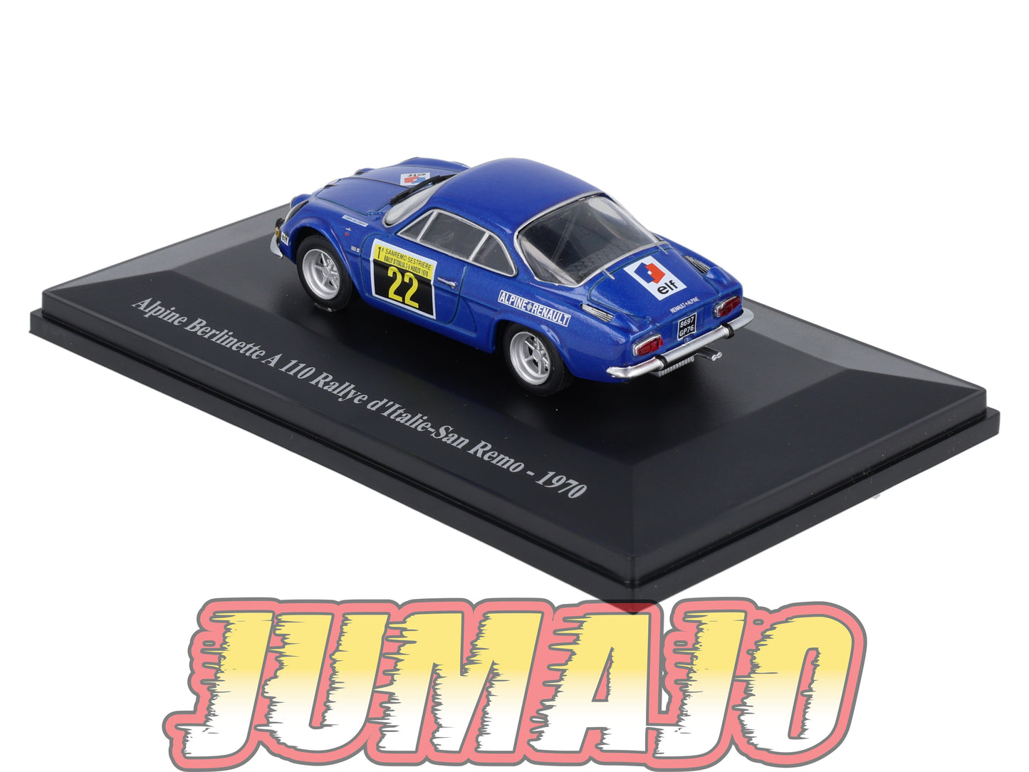 ALP73 Voiture 1/43 Eligor RENAULT Alpine Berlinette A 110 Italie San Remo #22 1970