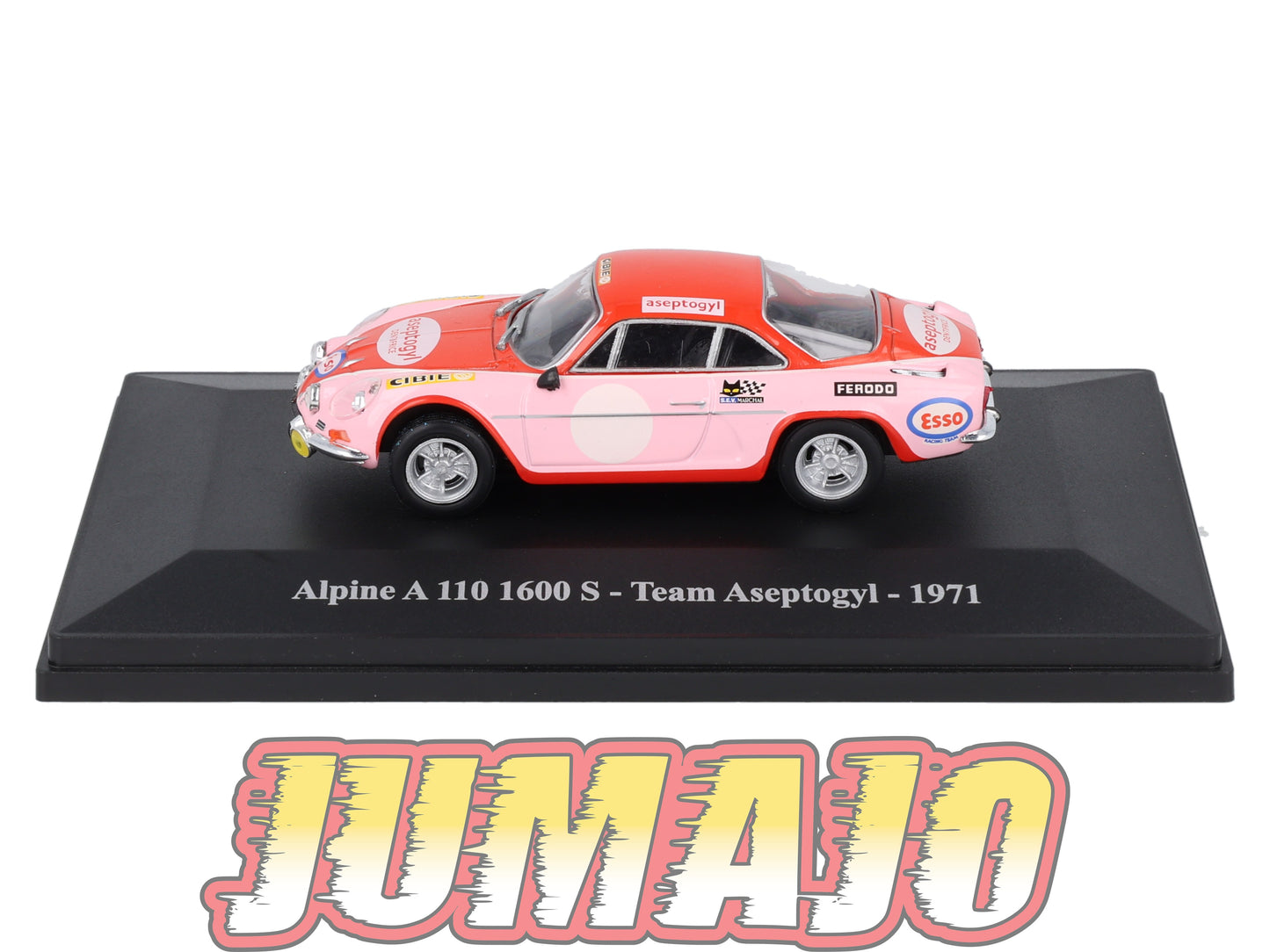 ALP7 Voiture 1/43 Eligor RENAULT Alpine A 110 1600 S Team Aseptogyl 1971