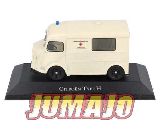 AMB8 1/43 IXO Atlas Ambulance Collection CITROEN Type H 1965 rotes kreuz croix rouge