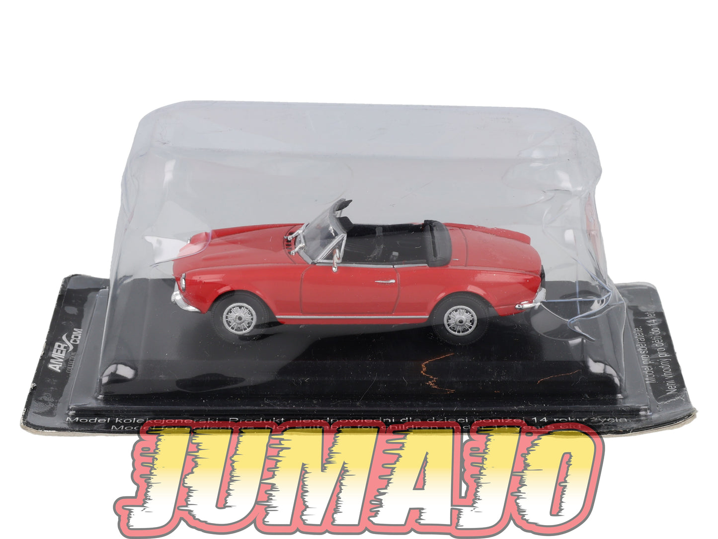AME16 VOITURE 1/43 AMERCOM : Fiat 124 Sport Spyder - 1967 Blister abimé