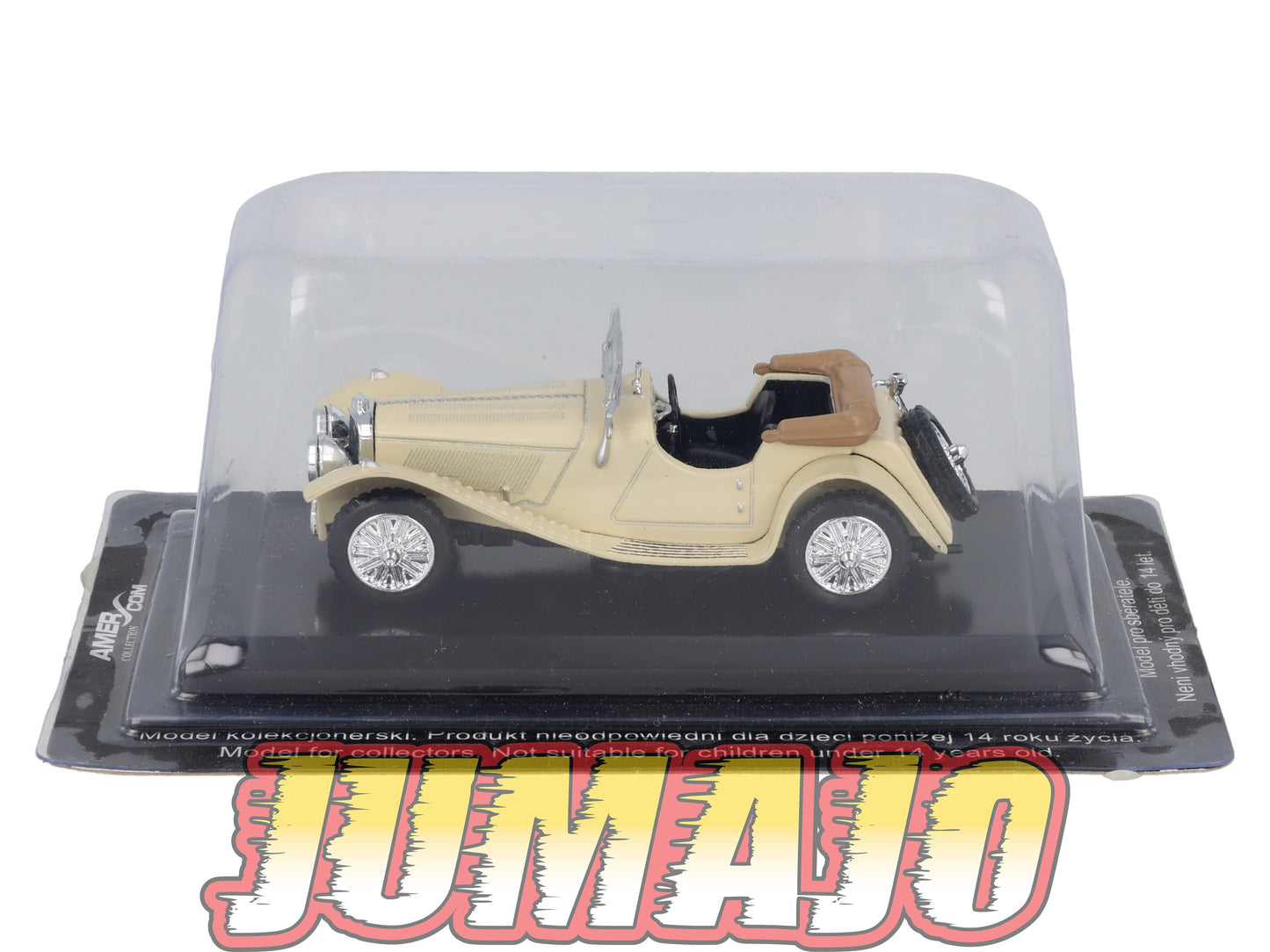 AME5 VOITURE 1/43 AMERCOM : Jaguar SS-100 - 1936 Blister abimé