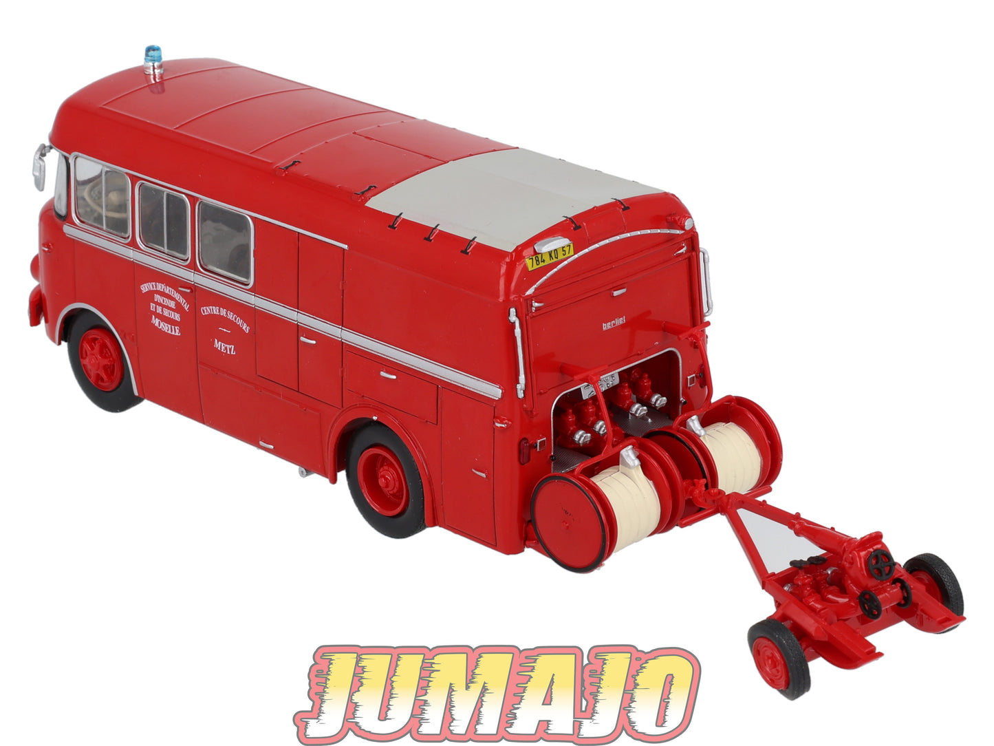 BER65 CAMIONS 1/43 Hachette IXO BERLIET GLCK Metz Moselle pompier