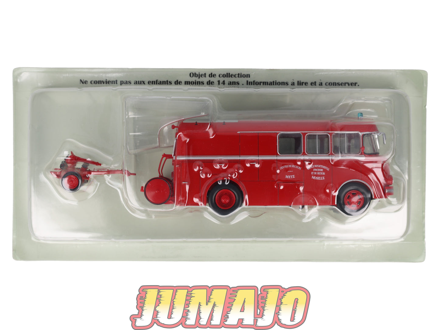 BER65 CAMIONS 1/43 Hachette IXO BERLIET GLCK Metz Moselle pompier