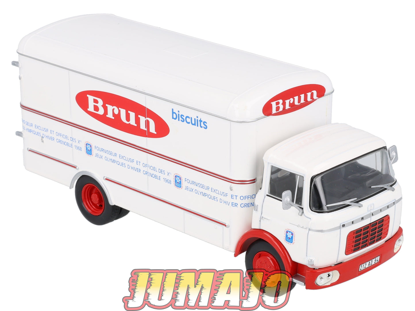 BER68 CAMIONS 1/43 Hachette IXO BERLIET GAK Fourgon Biscuits bruns