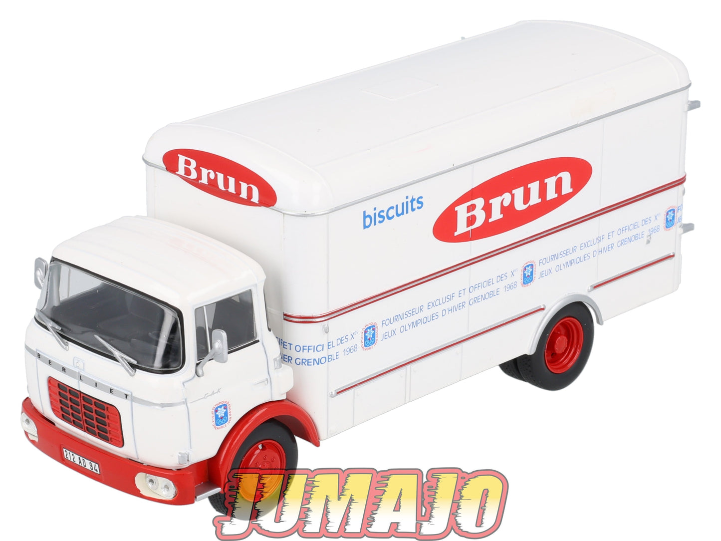 BER68 CAMIONS 1/43 Hachette IXO BERLIET GAK Fourgon Biscuits bruns