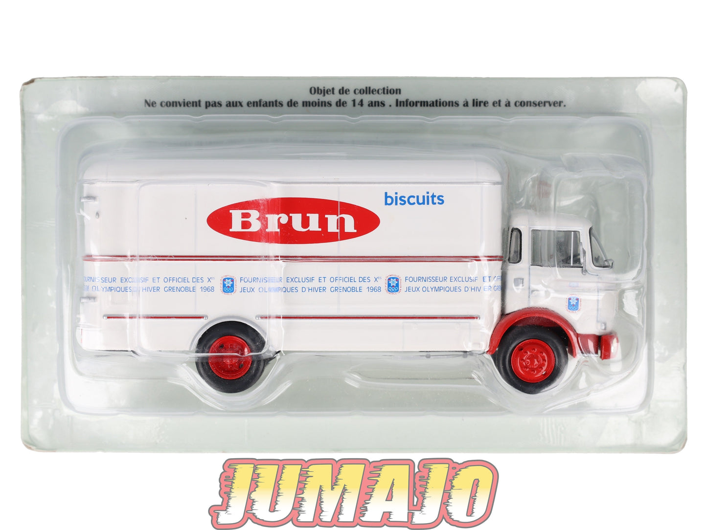 BER68 CAMIONS 1/43 Hachette IXO BERLIET GAK Fourgon Biscuits bruns