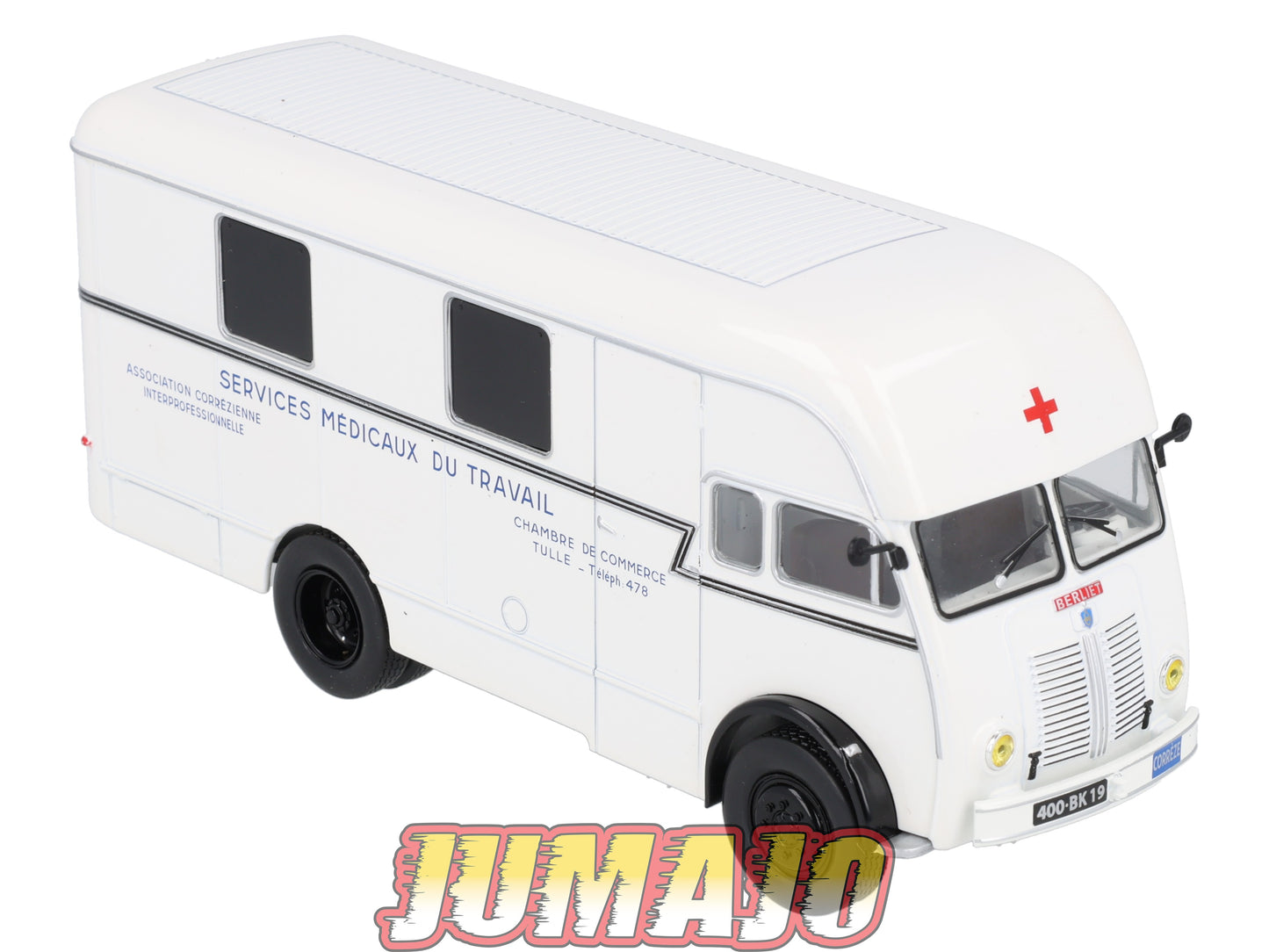 BER71 CAMIONS 1/43 Hachette IXO BERLIET GLA 5R Fourgon intégral Croix rouge