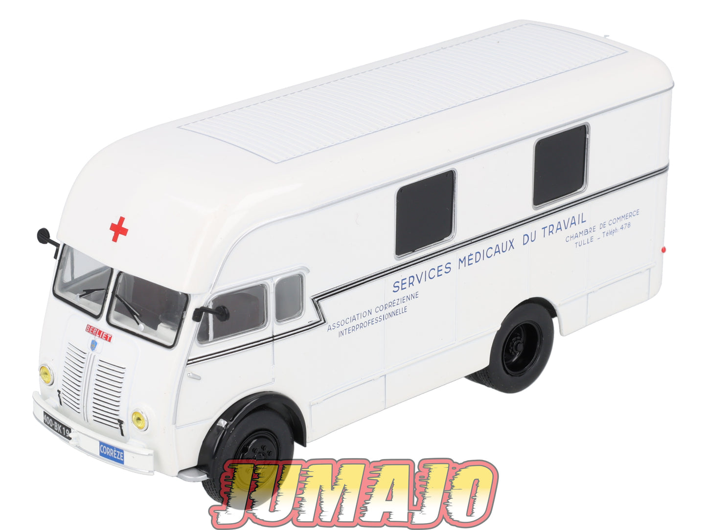 BER71 CAMIONS 1/43 Hachette IXO BERLIET GLA 5R Fourgon intégral Croix rouge