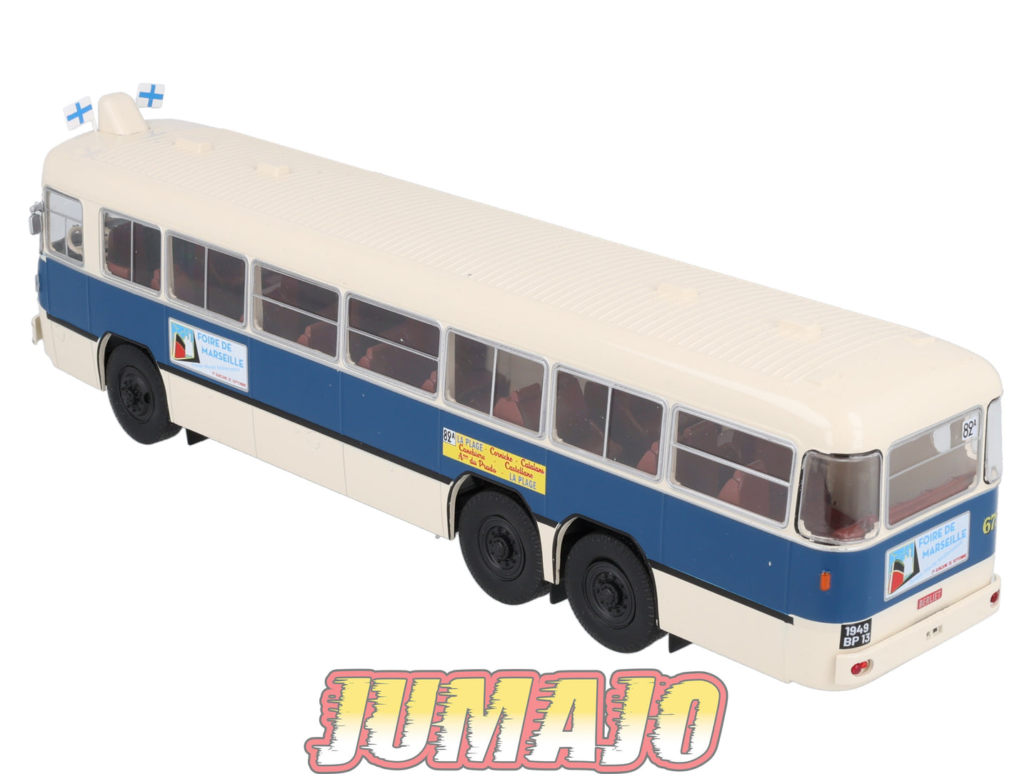 BER73 CAMIONS 1/43 Hachette IXO BERLIET Autocar PBR Marseille