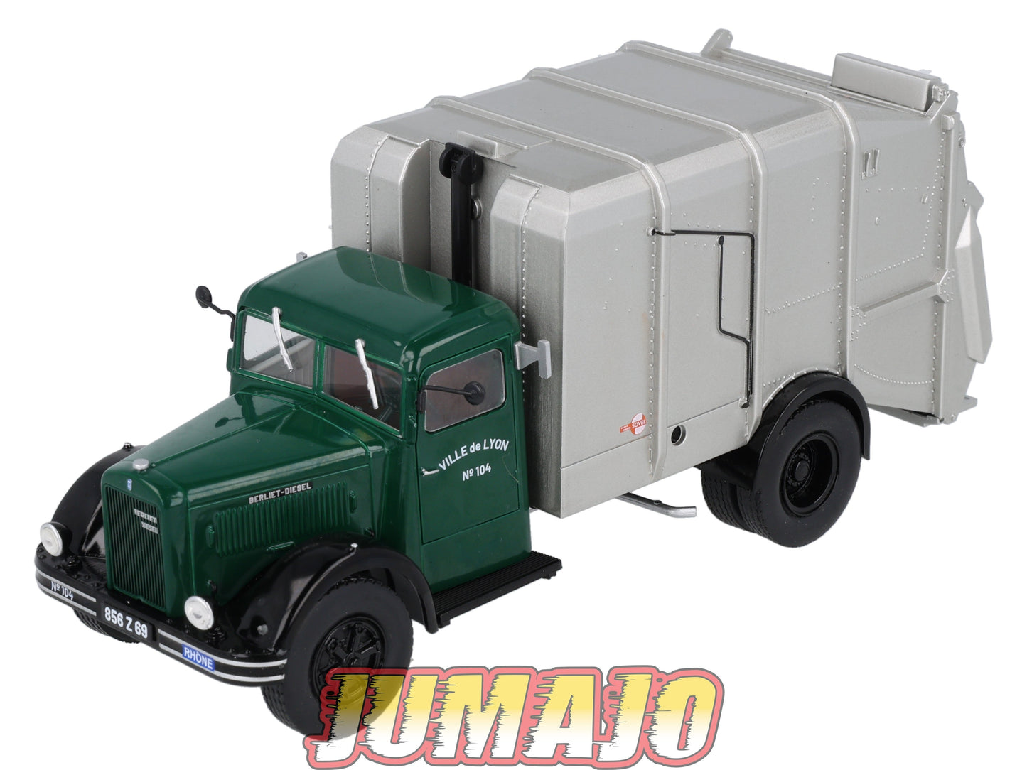 BER78 CAMIONS 1/43 Hachette IXO BERLIET GDR 7W Camion de poubelle