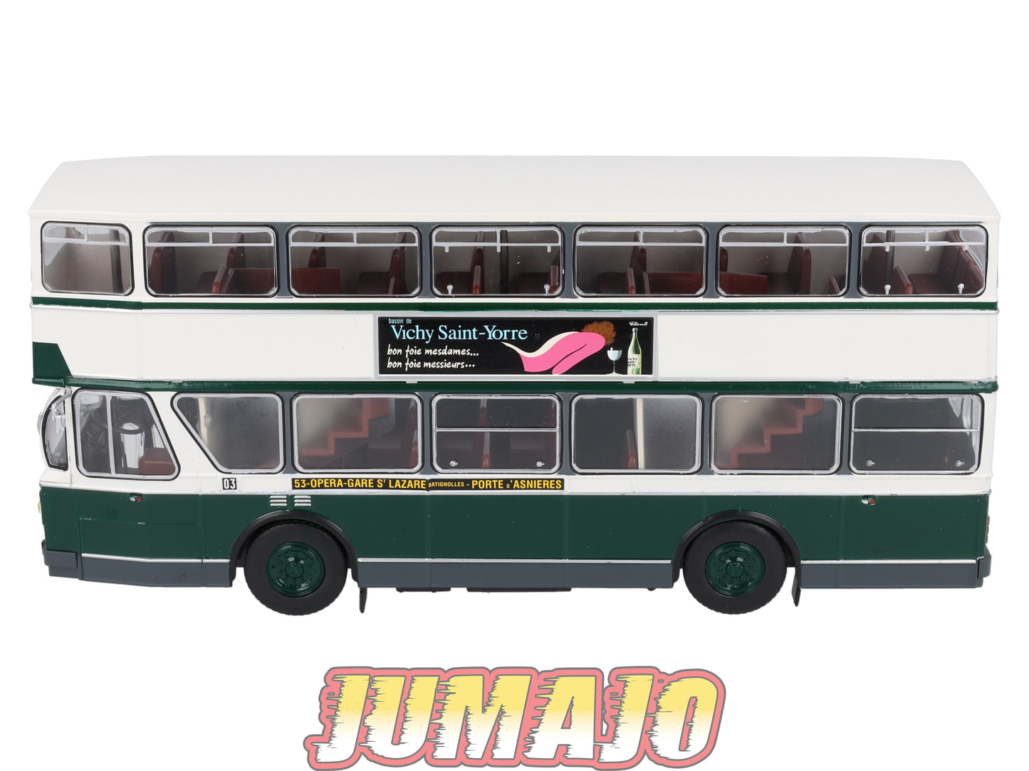 BER83 CAMIONS 1/43 Hachette IXO BERLIET PCMR-E Bus à etage RATP