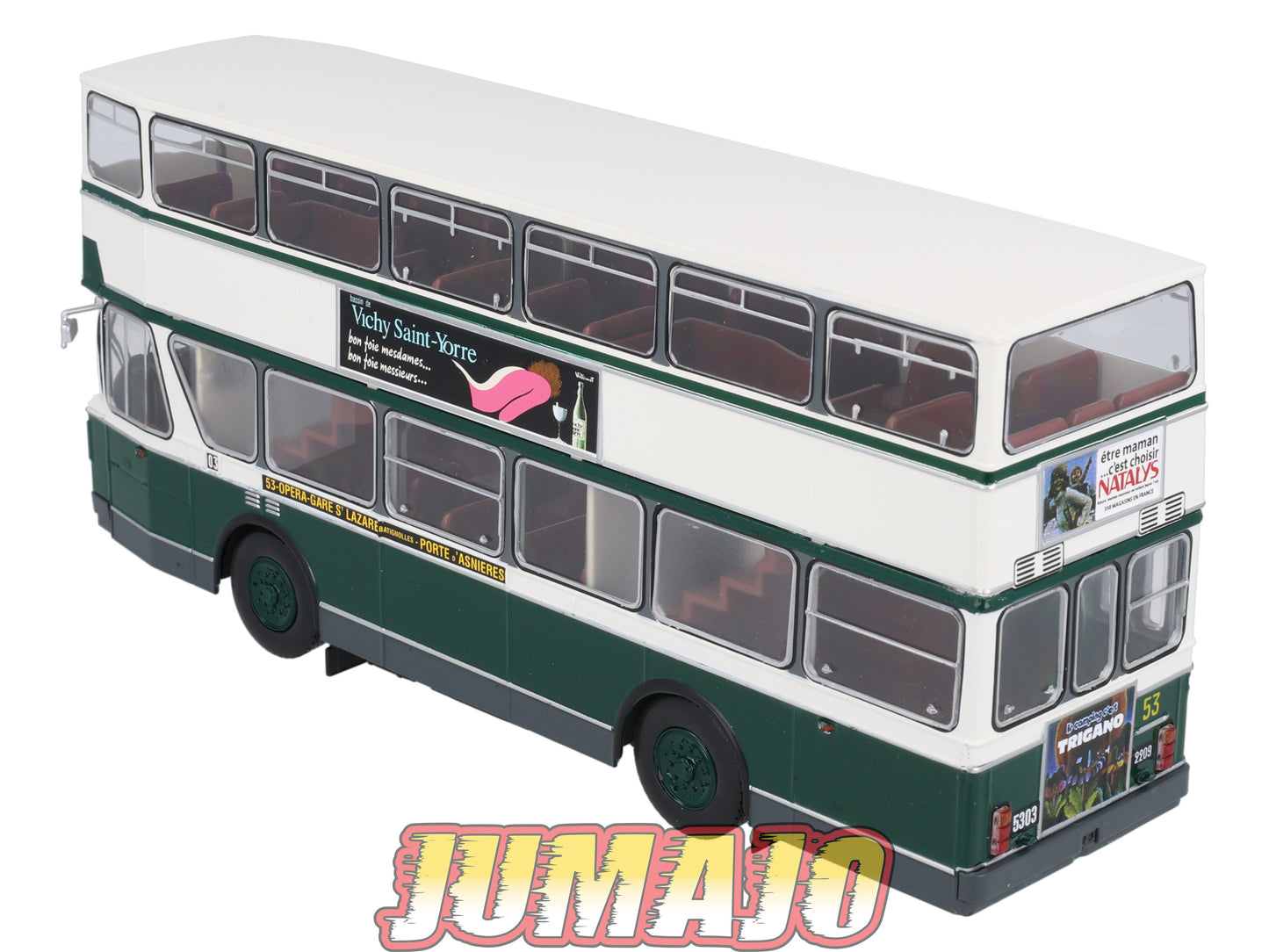 BER83 CAMIONS 1/43 Hachette IXO BERLIET PCMR-E Bus à etage RATP