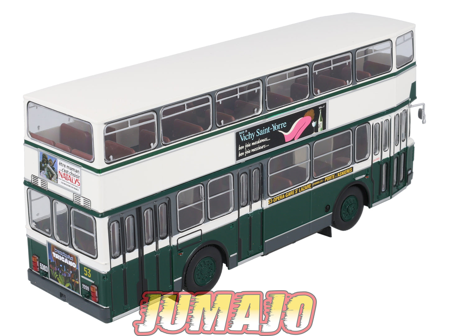 BER83 CAMIONS 1/43 Hachette IXO BERLIET PCMR-E Bus à etage RATP