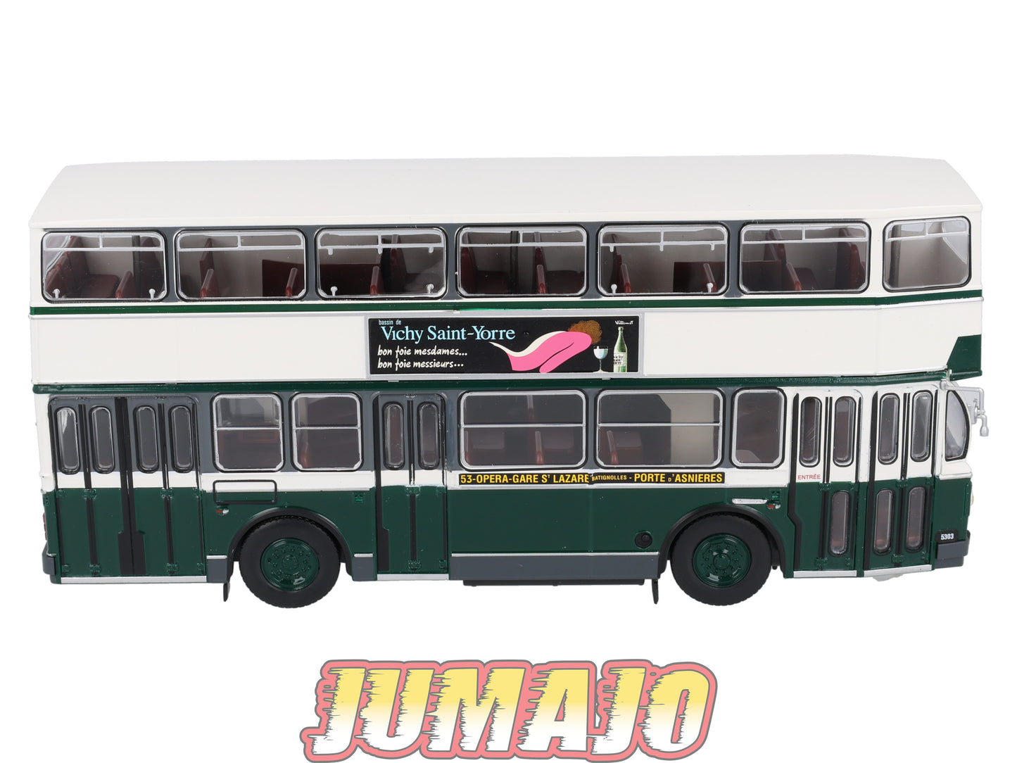 BER83 CAMIONS 1/43 Hachette IXO BERLIET PCMR-E Bus à etage RATP