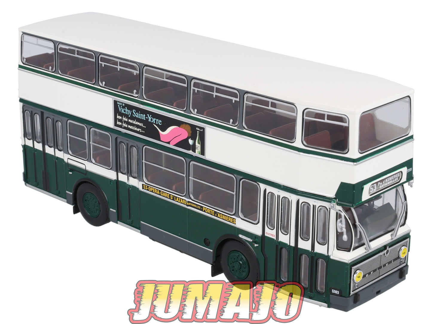 BER83 CAMIONS 1/43 Hachette IXO BERLIET PCMR-E Bus à etage RATP
