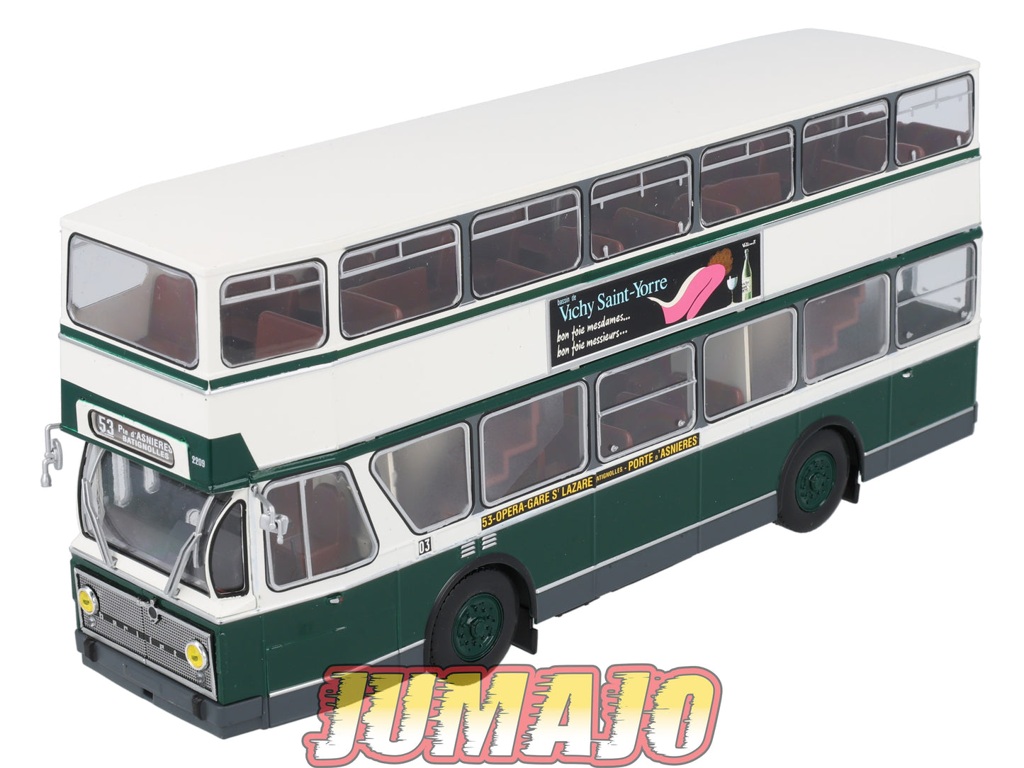 BER83 CAMIONS 1/43 Hachette IXO BERLIET PCMR-E Bus à etage RATP