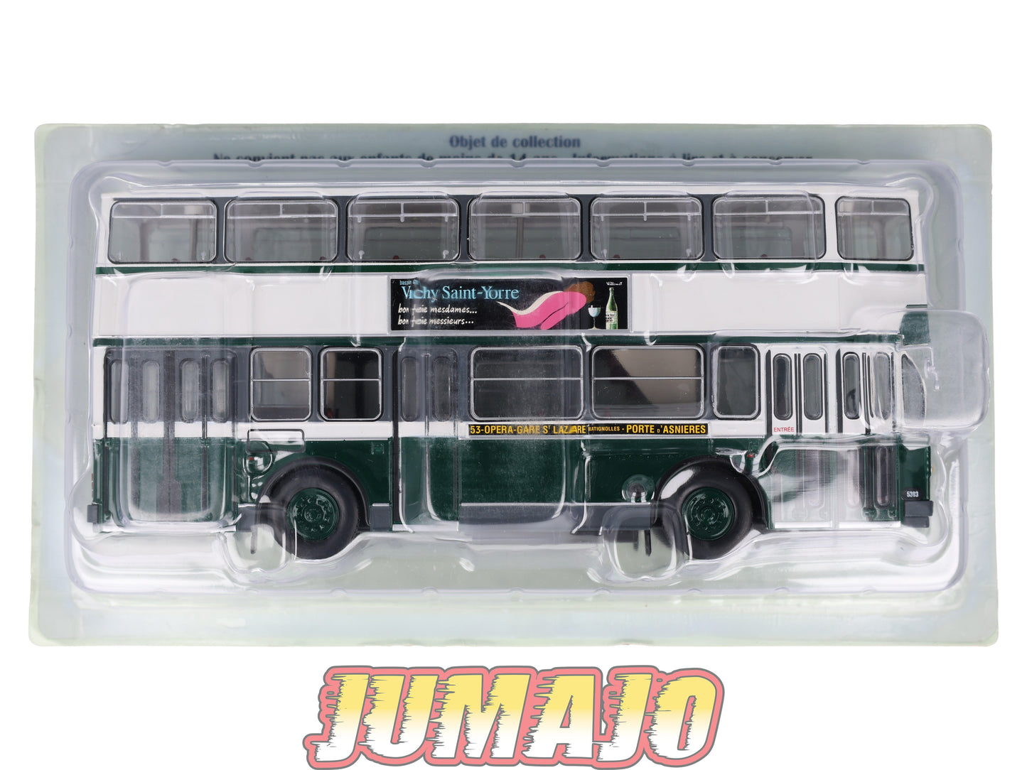 BER83 CAMIONS 1/43 Hachette IXO BERLIET PCMR-E Bus à etage RATP