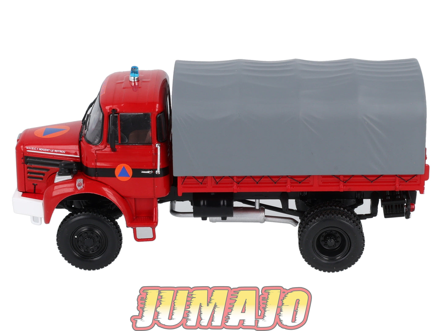BER87 CAMIONS 1/43 Hachette IXO BERLIET L 64 4x4 Bache securite civile