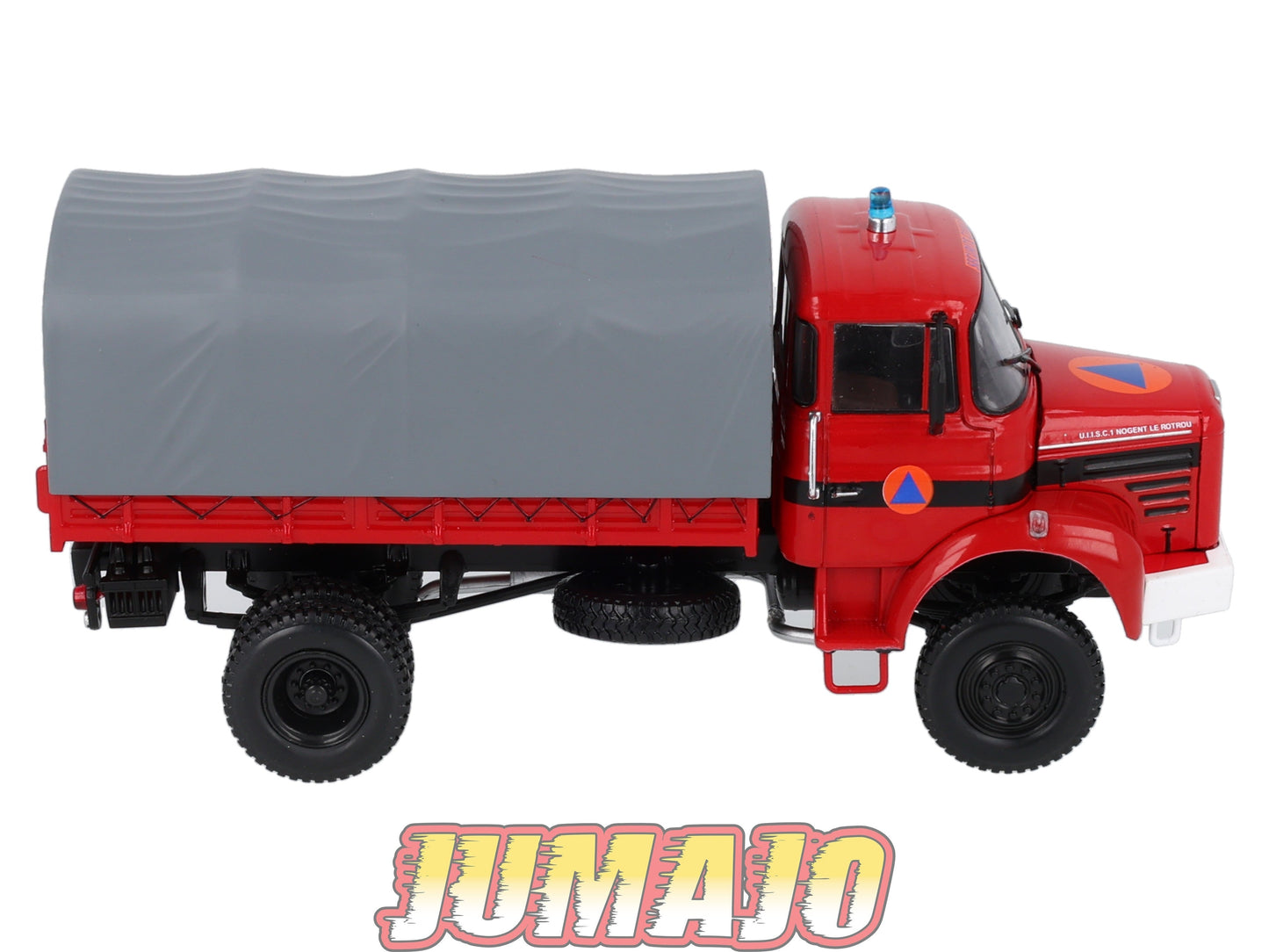 BER87 CAMIONS 1/43 Hachette IXO BERLIET L 64 4x4 Bache securite civile