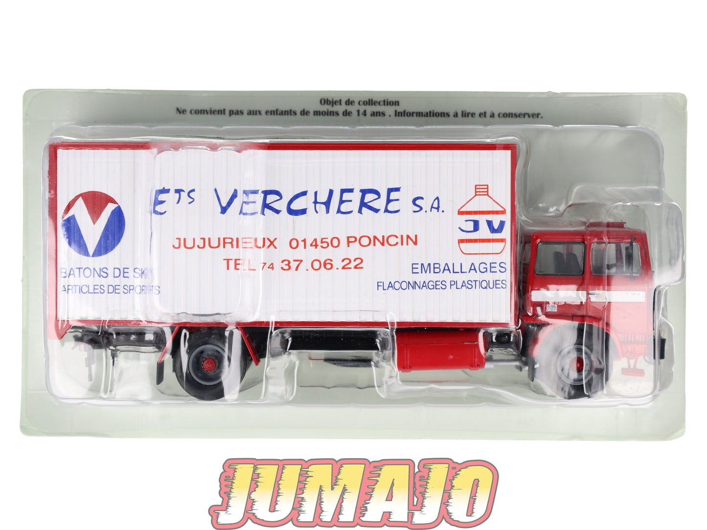 BER88 CAMIONS 1/43 Hachette IXO BERLIET GR 231 Container Verchere