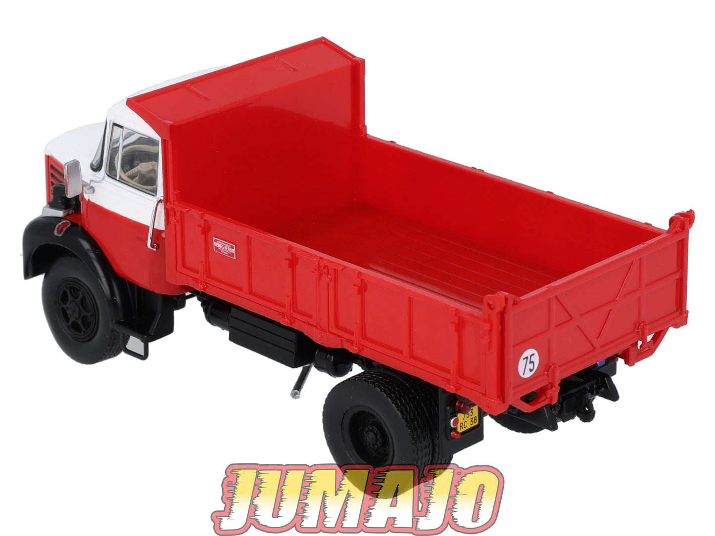 BER89 CAMIONS 1/43 Hachette IXO BERLIET GLR 8 M3 Benne entrepreneur