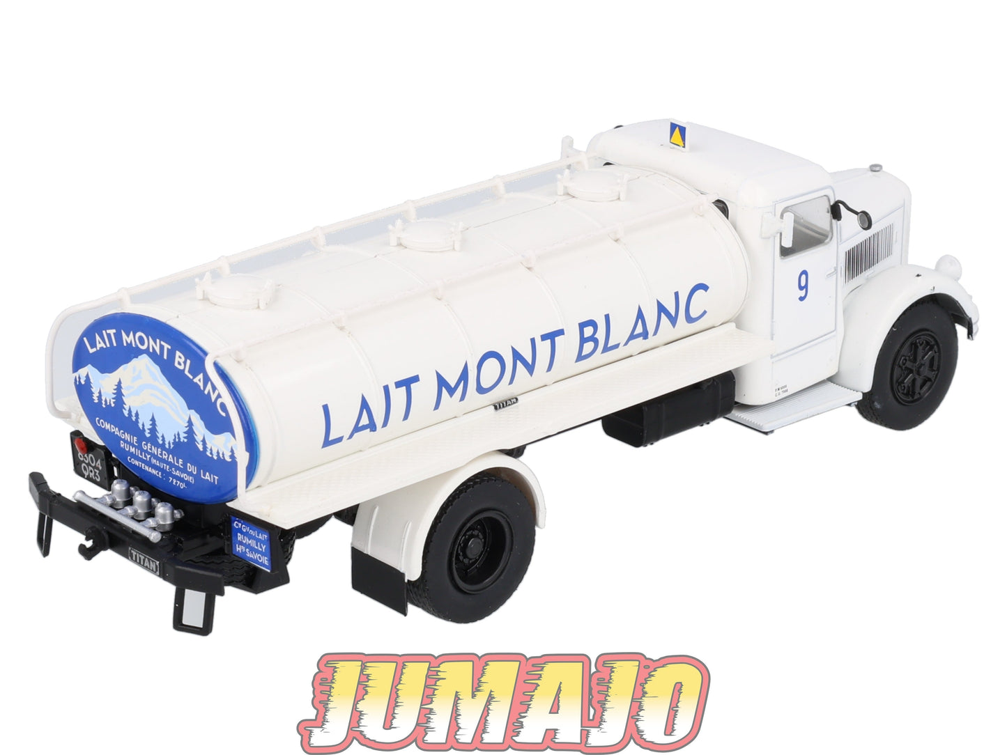 BER99 CAMIONS 1/43 Hachette IXO BERLIET GDR 7 D Citerne Lait mont Blanc