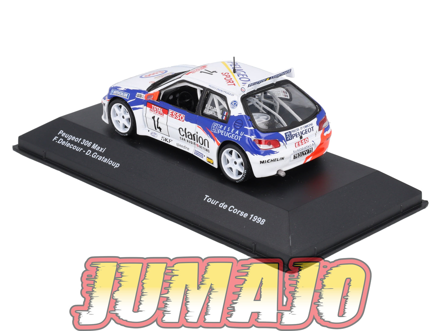 BJ4 Voiture 1/43 JUMAJO Peugeot 306 Maxi Delecour #14 1998