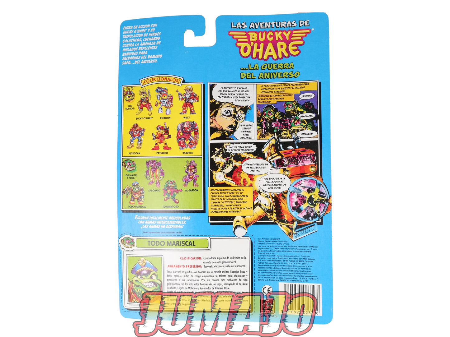 BLI50 Figurine PVC HASBRO 1991 Bucky O'Hare : Todo Mariscal Toad Air Marshall 7cm