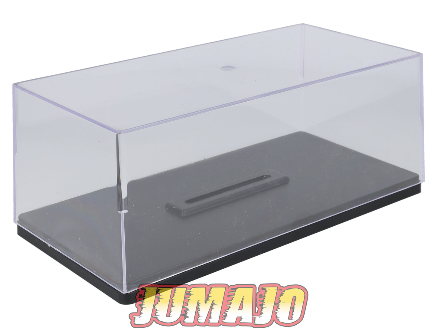 BTE11 Boîtes vitrines 1/24 basse : Lot de 6 boîtes avec socles taille base 11 x 22 x 8cm