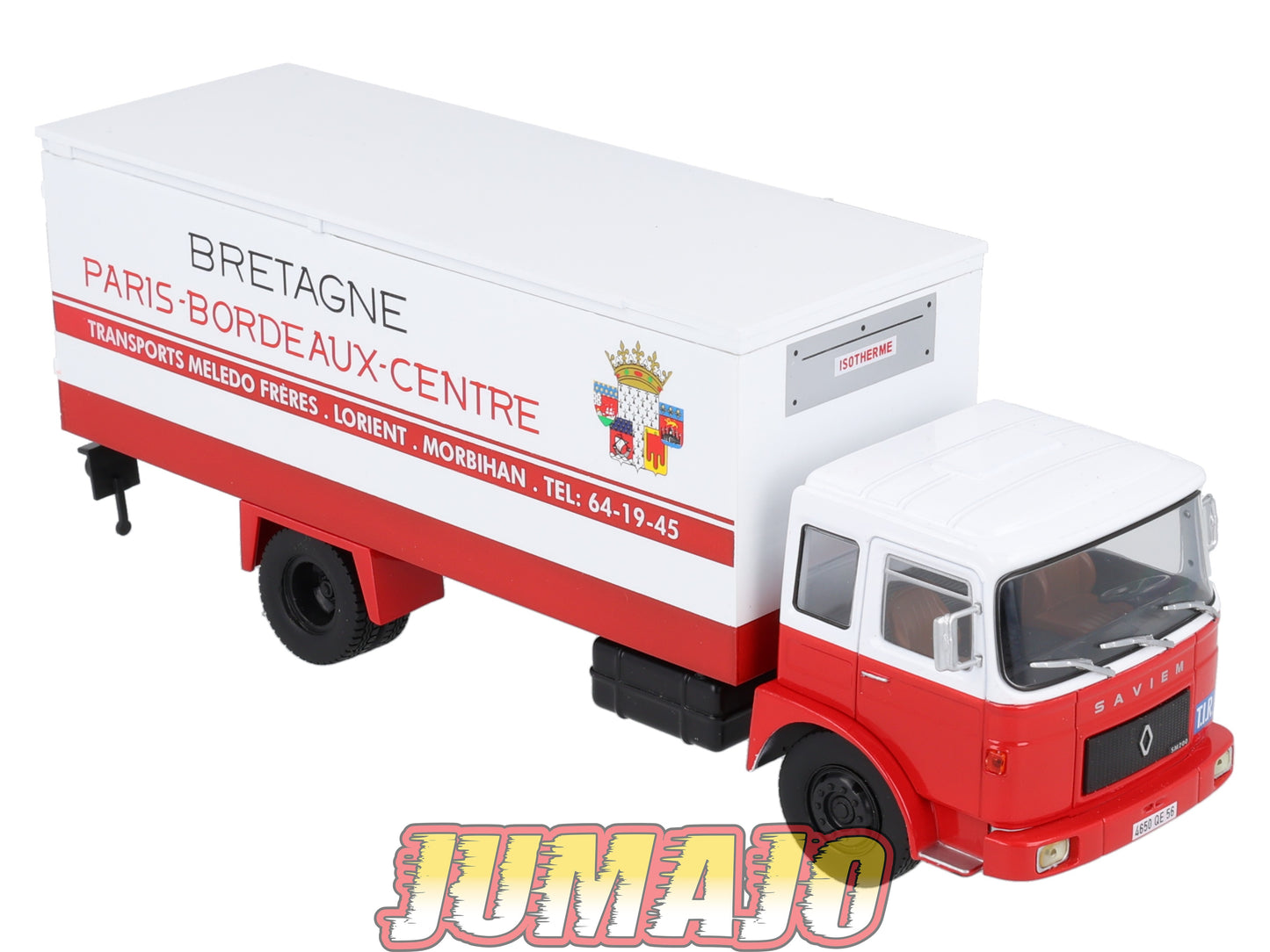 CAM113 Camions d'autrefois 1/43 Altaya IXO : SAVIEM CAB860 Transport Bretagne
