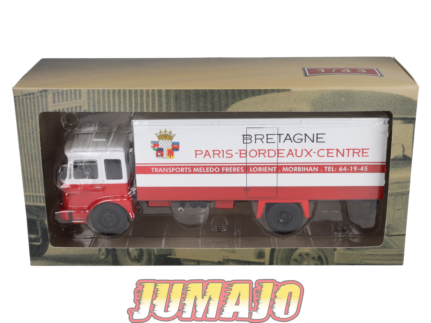 CAM113 Camions d'autrefois 1/43 Altaya IXO : SAVIEM CAB860 Transport Bretagne
