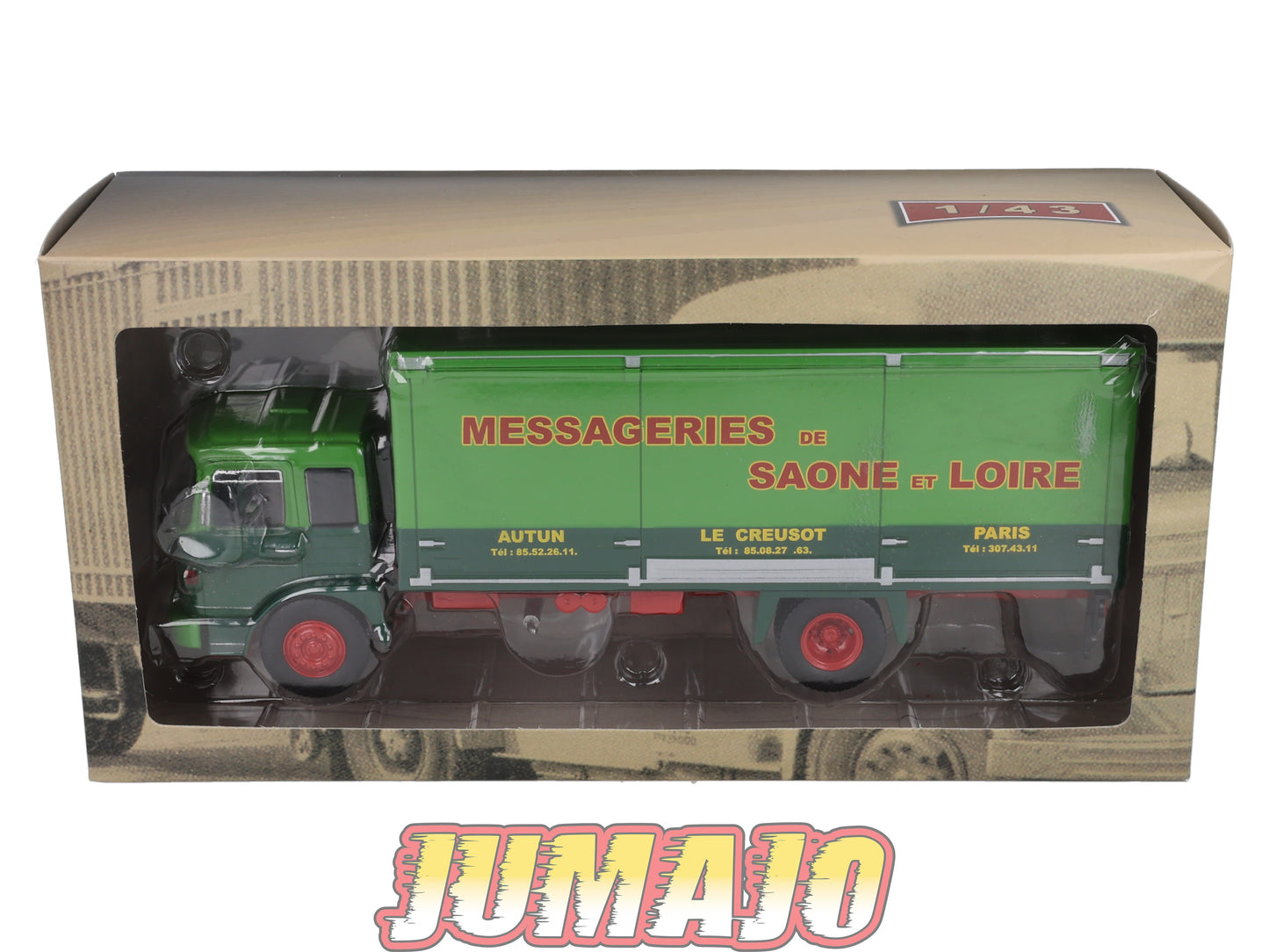 CAM121 Camions d'autrefois 1/43 Altaya IXO : SAVIEM CAB880 Messageries de Saone