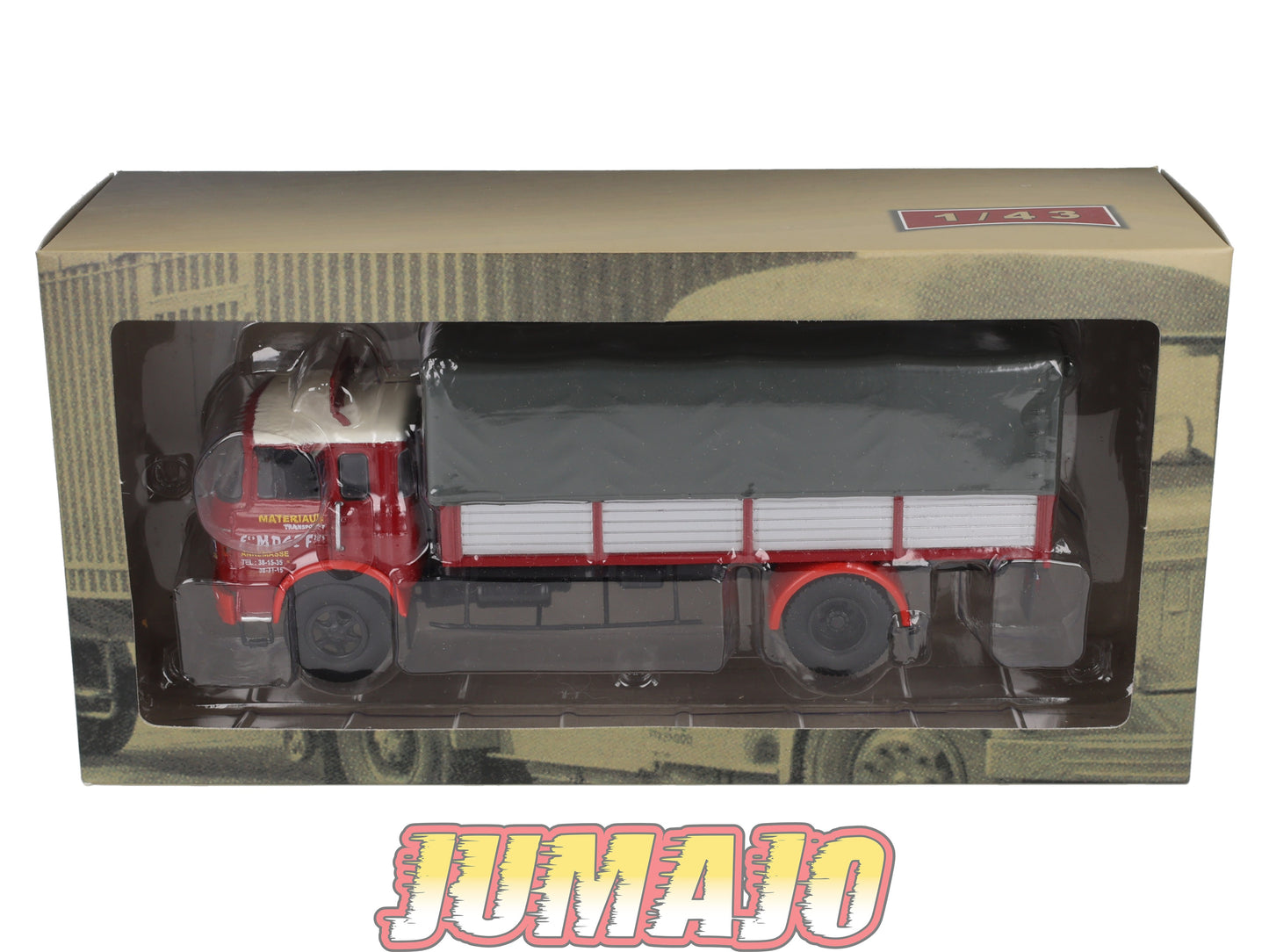CAM44 Camions d'autrefois 1/43 Altaya IXO : BERLIET GR12 Bâché Matériaux transport