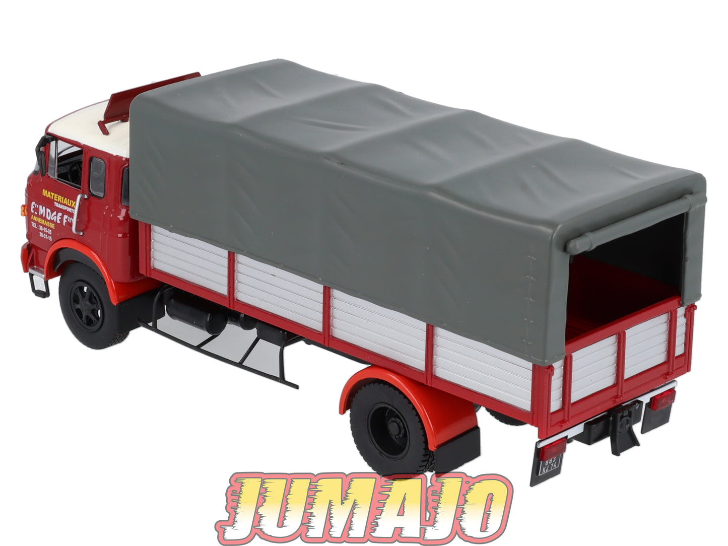 CAM44 Camions d'autrefois 1/43 Altaya IXO : BERLIET GR12 Bâché Matériaux transport