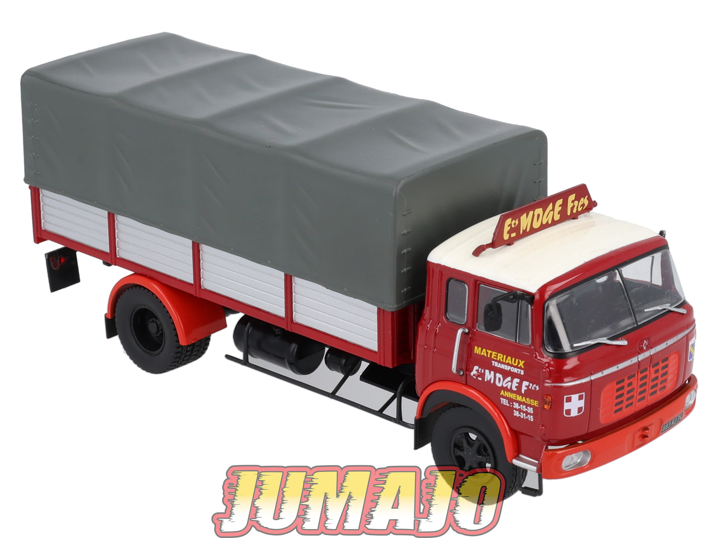 CAM44 Camions d'autrefois 1/43 Altaya IXO : BERLIET GR12 Bâché Matériaux transport