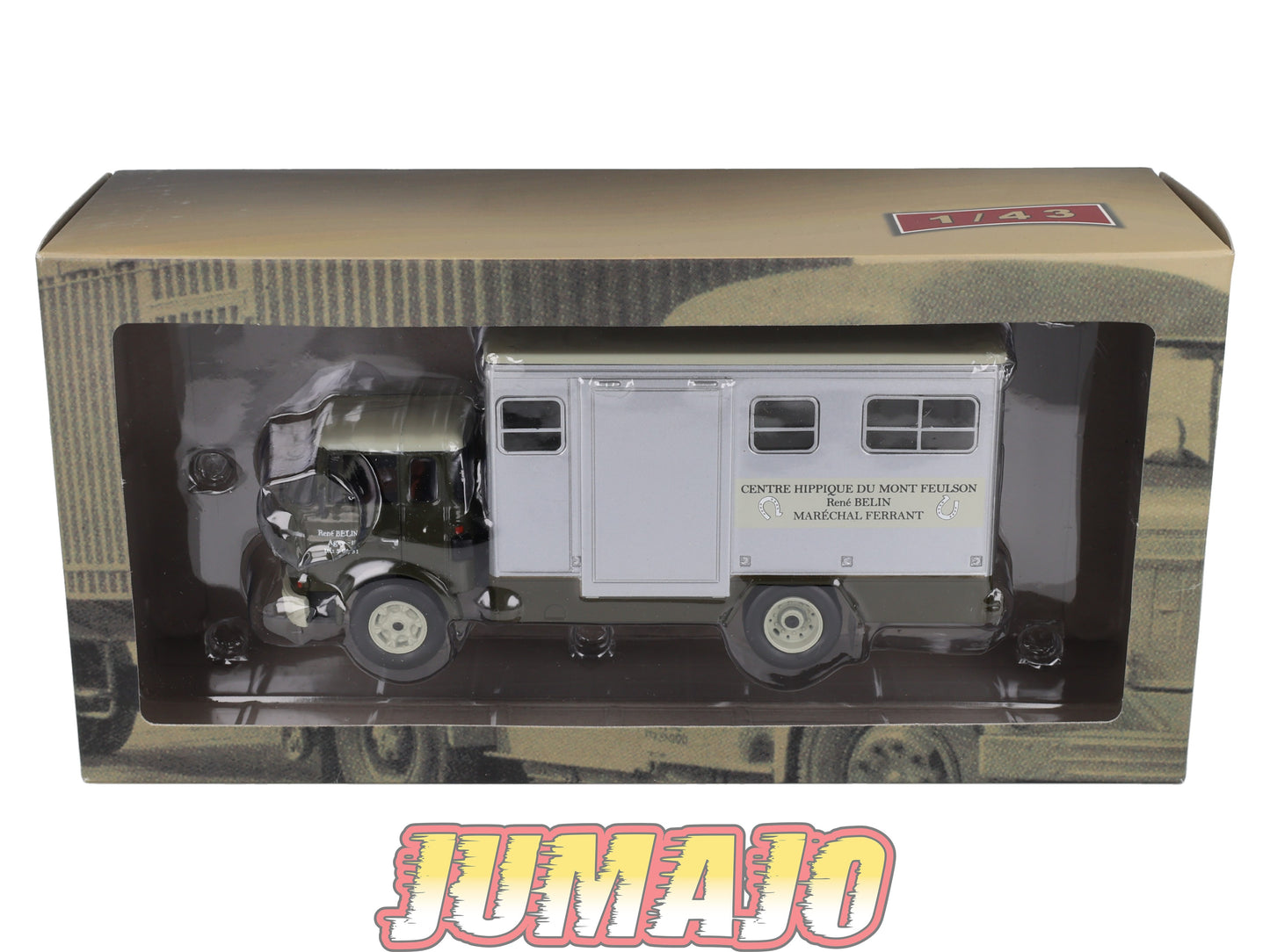 CAM51 Camions d'autrefois 1/43 Altaya IXO : BERLIET Gbk Transport chevaux