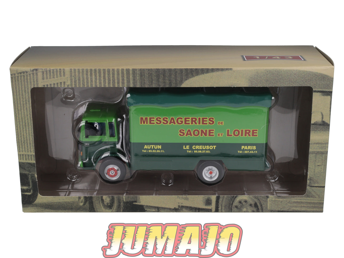CAM92 Camions d'autrefois 1/43 Altaya IXO : RENAULT Midliner Messageries saone