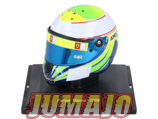 CFO12 Casque Formule 1 CENTAURIA 1/5 FERRARI : Felipe Massa 2008